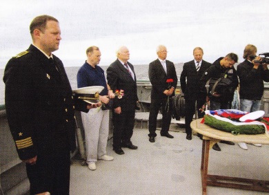 Ceremonia funerara in memoria submarinului C-2