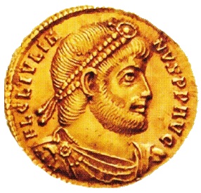 Moneda cu chipul împăratului Iulian