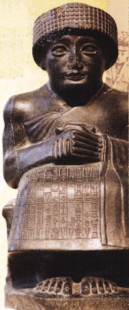 Statuia lui Gusdea. Conducatorul orasului sumerian Lagas. 2120 i.Hr