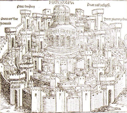 Templul lui Solomon (desen de Hartman Schedel)